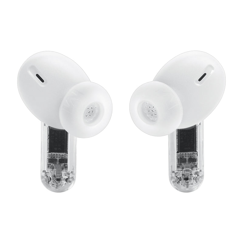 JBL Tune Beam 2 Ghost Edition True Wireless Audífonos Inalámbricos Bluetooth | Adaptive Noise Cancelling | Blanco
