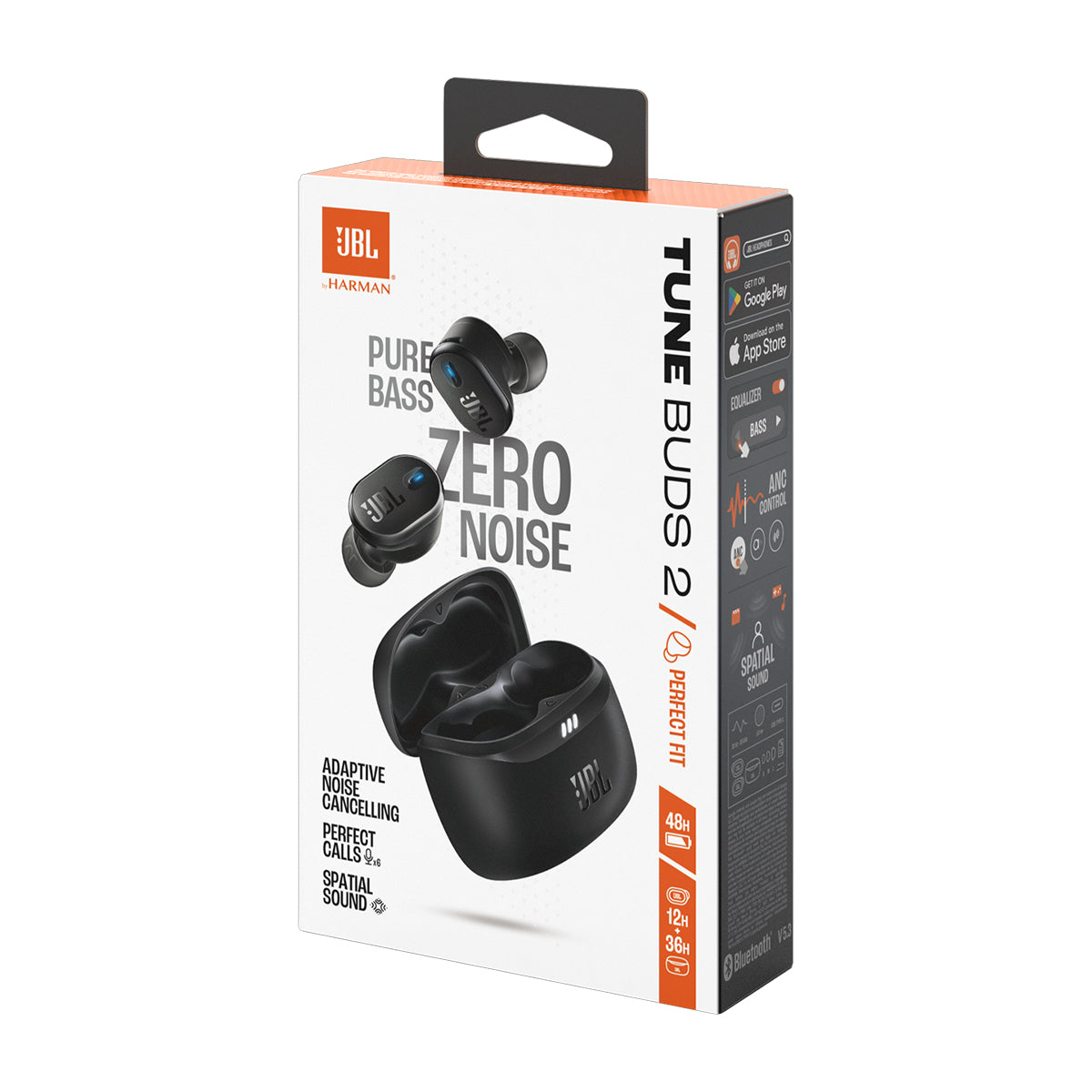 JBL Tune Buds 2 True Wireless Audífonos Inalámbricos Bluetooth | Adaptive Noise Cancelling | Negro