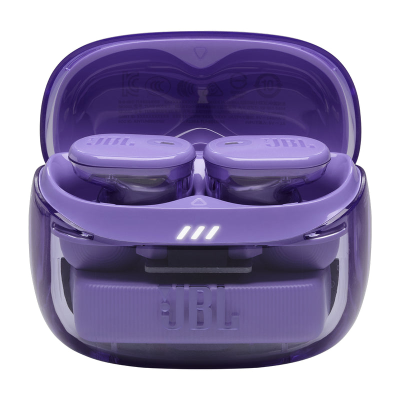 JBL Tune Buds 2 Ghost Edition True Wireless Audífonos Inalámbricos Bluetooth | Adaptive Noise Cancelling | Malva