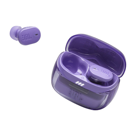 JBL Tune Buds 2 Ghost Edition True Wireless Audífonos Inalámbricos Bluetooth | Adaptive Noise Cancelling | Malva