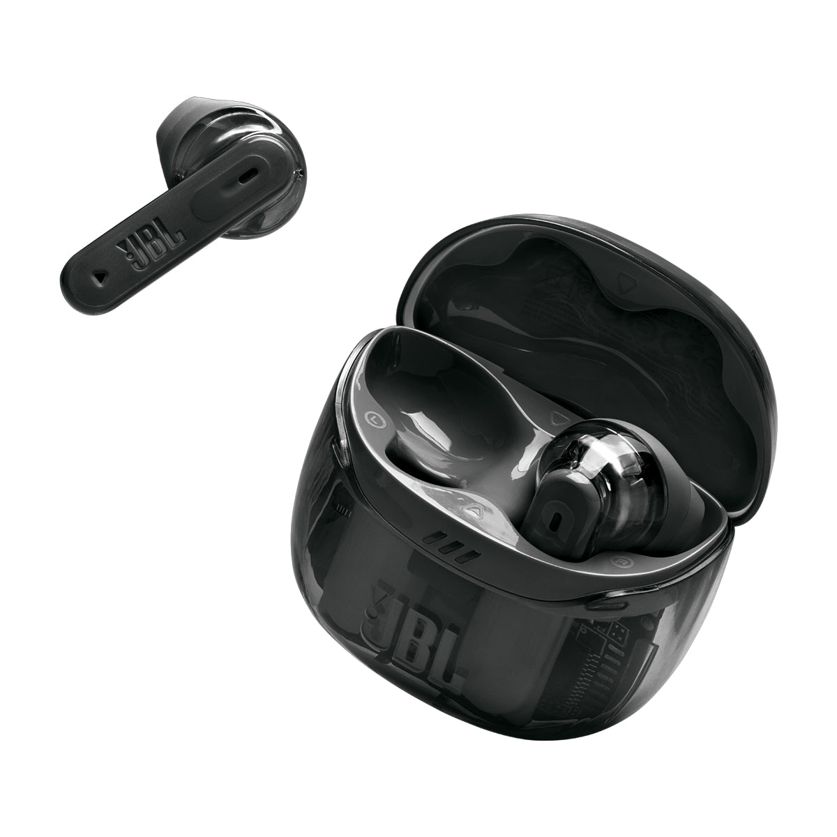 JBL Tune Flex 2 Ghost Edition True Wireless Audífonos Inalámbricos Bluetooth | Adaptive Noise Cancelling | Negro