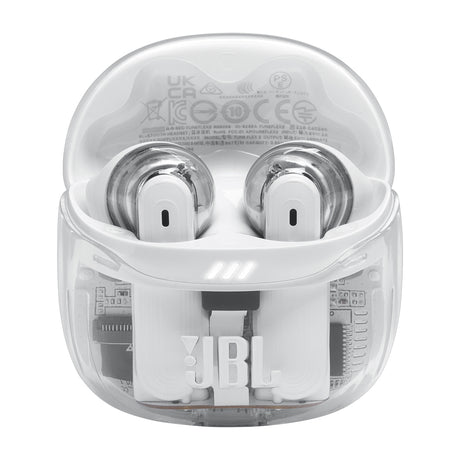 JBL Tune Flex 2 Ghost Edition True Wireless Audífonos Inalámbricos Bluetooth | Adaptive Noise Cancelling | Blanco