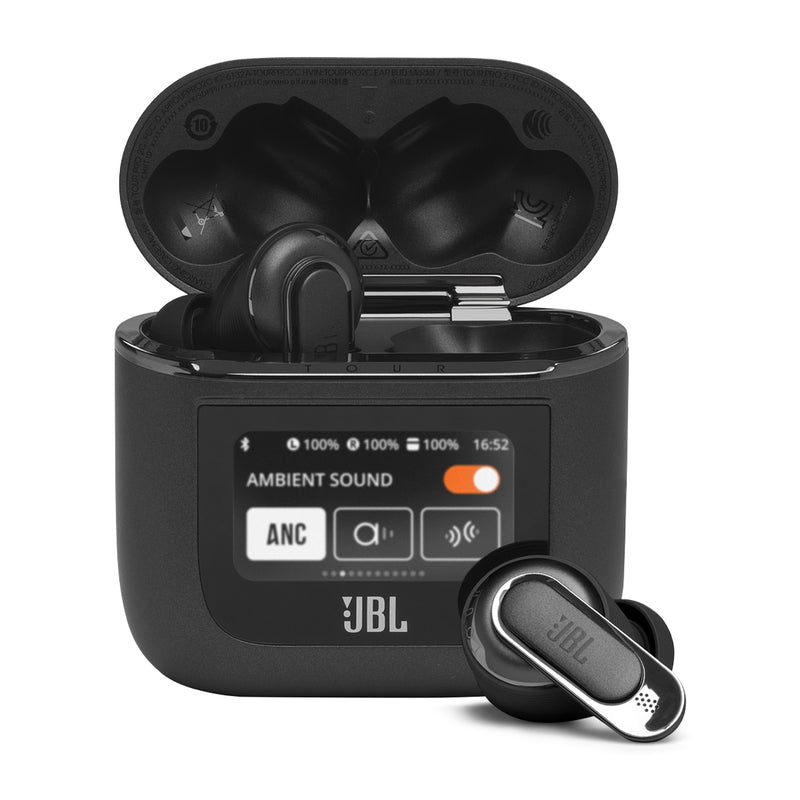 JBL Tour Pro 2 True Wireless Audífonos Inalámbricos Bluetooth | Adaptive Noise Cancelling | Negro