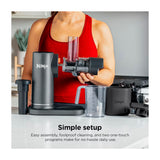 Ninja Neverclog Extractor De Jugos | 700 ml | Alta Potencia | Control de pulpa | Acero inoxidable