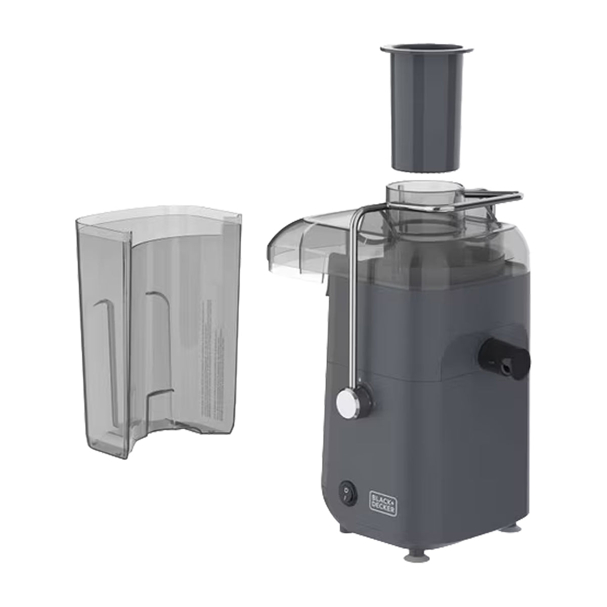Black & Decker Extractor de Jugo | 1.6L | Colector de Pulpa | 400W | Gris