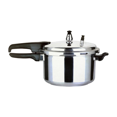 Sankey Olla de Presión de 11L | 3 Válvulas de Seguridad | Seguro de Cierre | Aluminio | Plateado