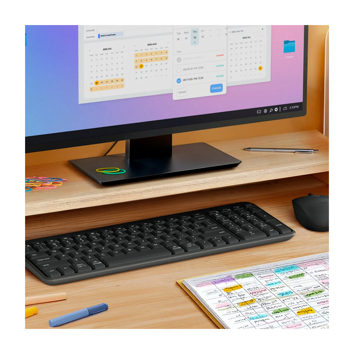 Logitech K250 Teclado Inalámbrico | Plug & Play | A Prueba de Salpicaduras | Negro