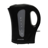 Proctor Silex Hervidor Eléctrico de 1.7 Litros | Apagado Automático | Vertido Inalámbrico | Negro
