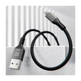 Klip Xtreme PowerGo 050 Cable USB A a USB C | 1.8 Metros | Negro Plateado