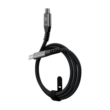Klip Xtreme PowerGo 250 Cable USB C a USB C | 1 Metros | Negro Plateado