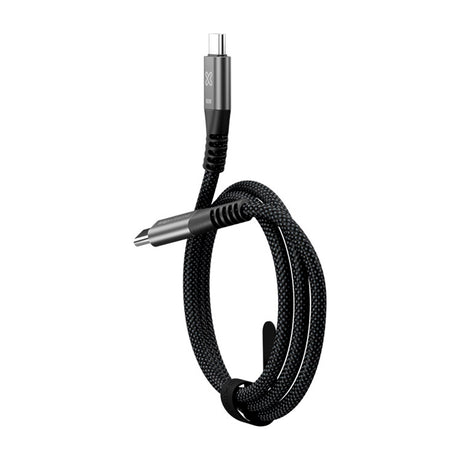 Klip Xtreme PowerGo 250 Cable USB C a USB C | 1.8 Metros | Negro Plateado