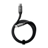 Klip Xtreme PowerGo 550 Cable USB C a USB C | 1.8 Metros | Negro Plateado