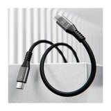 Klip Xtreme PowerGo 550 Cable USB C a USB C | 1.8 Metros | Negro Plateado
