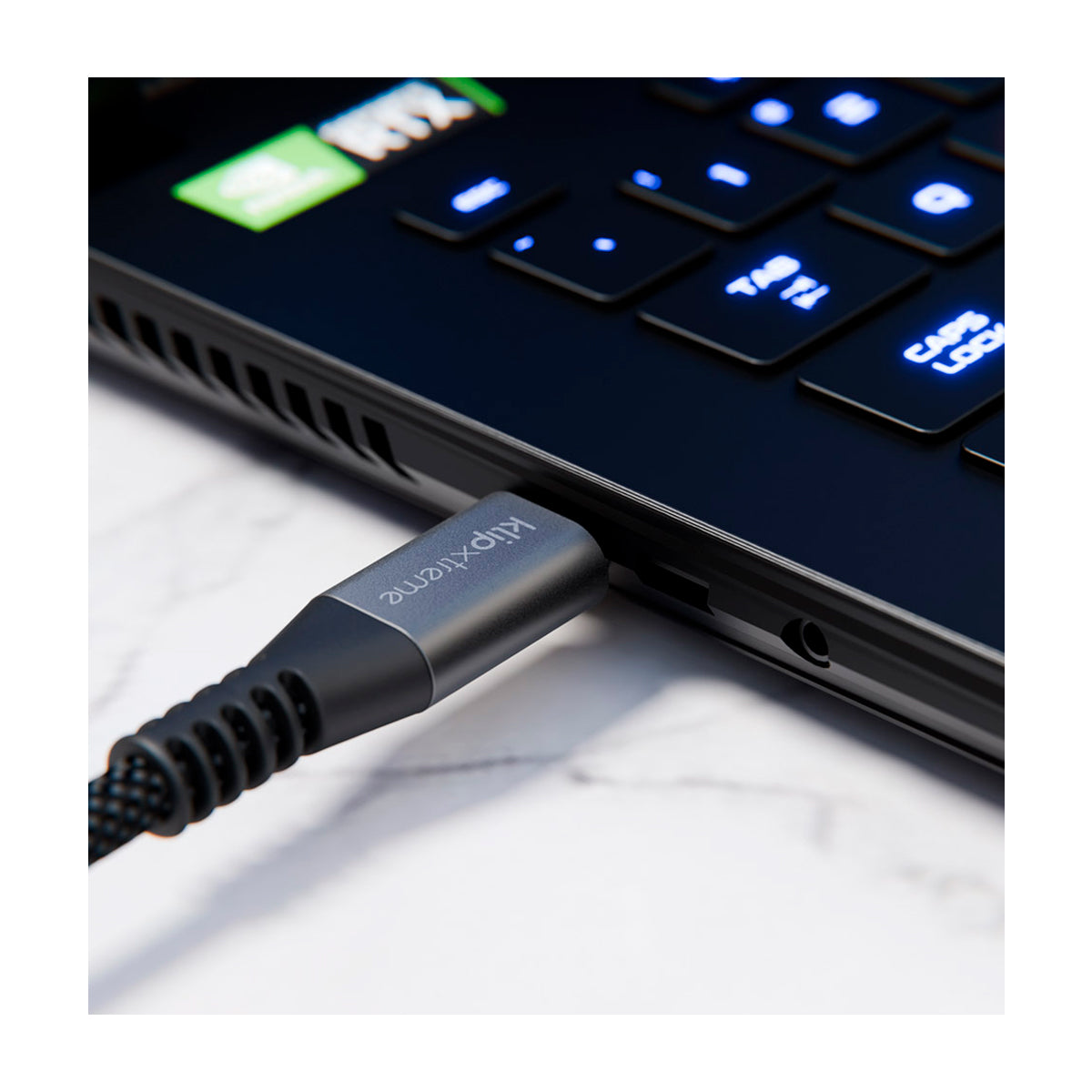 Klip Xtreme PowerGo 750 Cable USB C a USB C | 1.8 Metros | Negro Plateado
