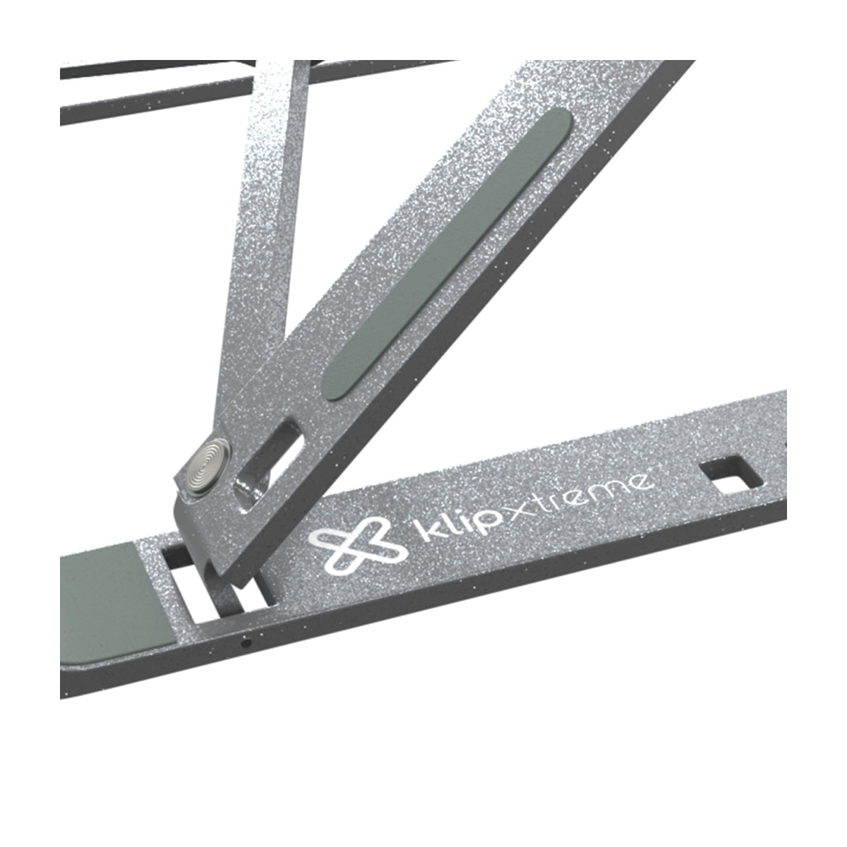 Klip Xtreme Soporte para Laptops Flexus | Plegable | Aluminio | 7 niveles | Hasta 15.6"