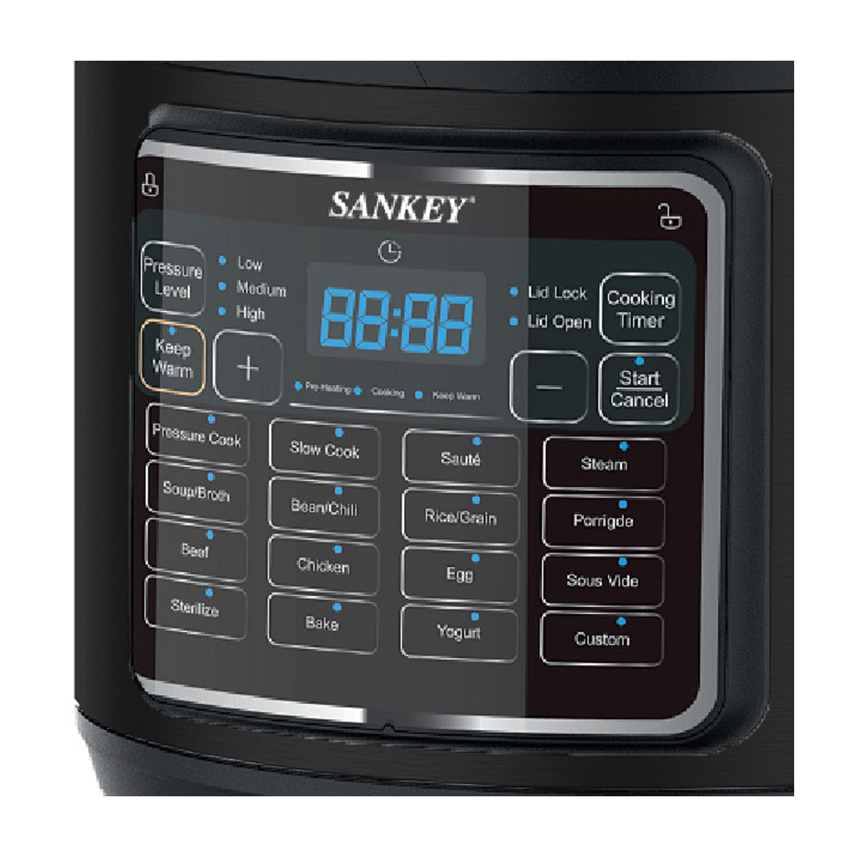 Sankey Olla Multifuncional de 8L | 20 Programas | Sistema Inteligente | Cocción al Vacío