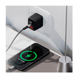 Klip Xtreme Adaptador de Corriente de Pared | 2 puertos | Tecnología GaN | Pantalla LCD | Negro