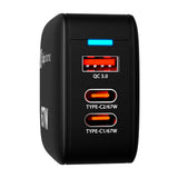 Klip Xtreme Adaptador de Corriente de Pared | 3 puertos | Tecnología GaN | Indicador LED | Negro