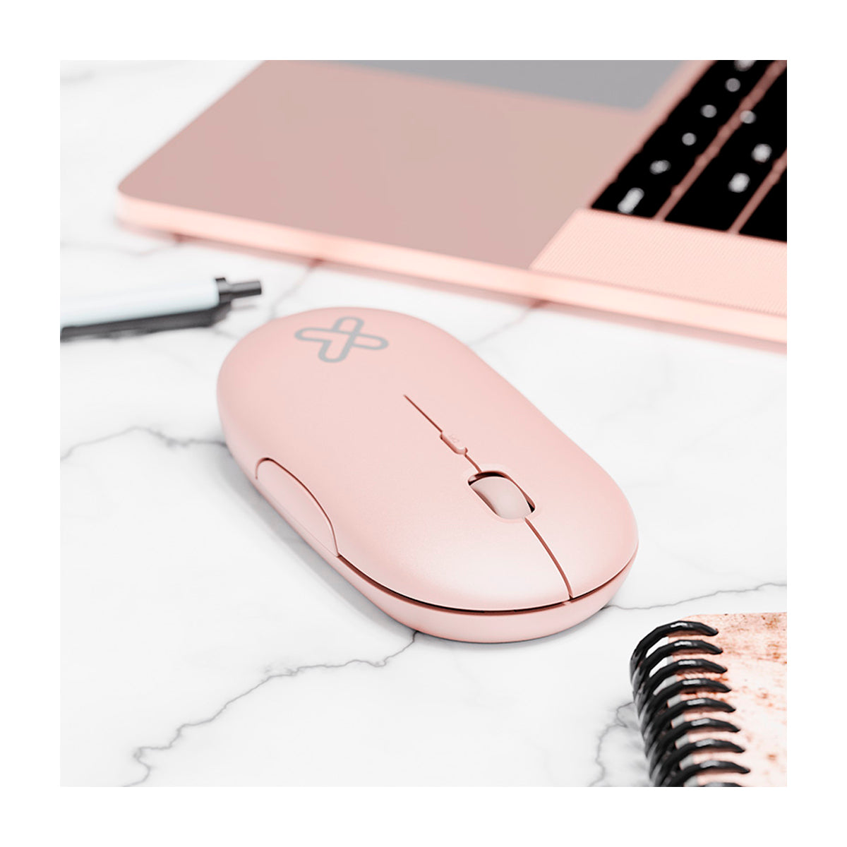Klip Xtreme SlimSurfer Mouse Inalámbrico | Rosado