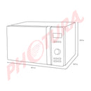 Winia Microondas de 1150W | 0.7p3 | Sistema de Bloqueo Infantil | Blanco