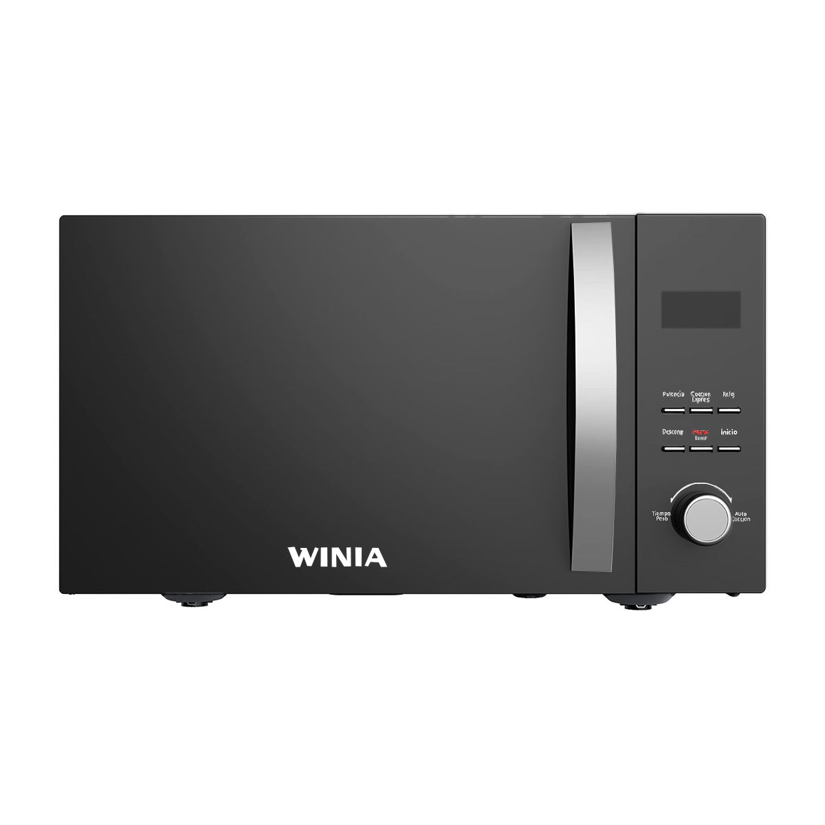 Winia Microondas de 1280W | 0.8p3 | Sistema de Bloqueo Infantil | Plateado