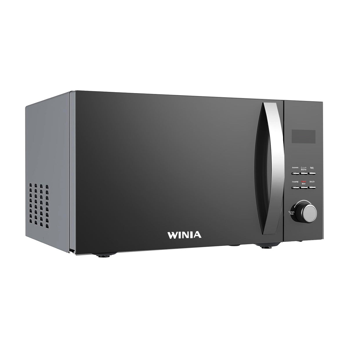 Winia Microondas de 1280W | 0.8p3 | Sistema de Bloqueo Infantil | Plateado