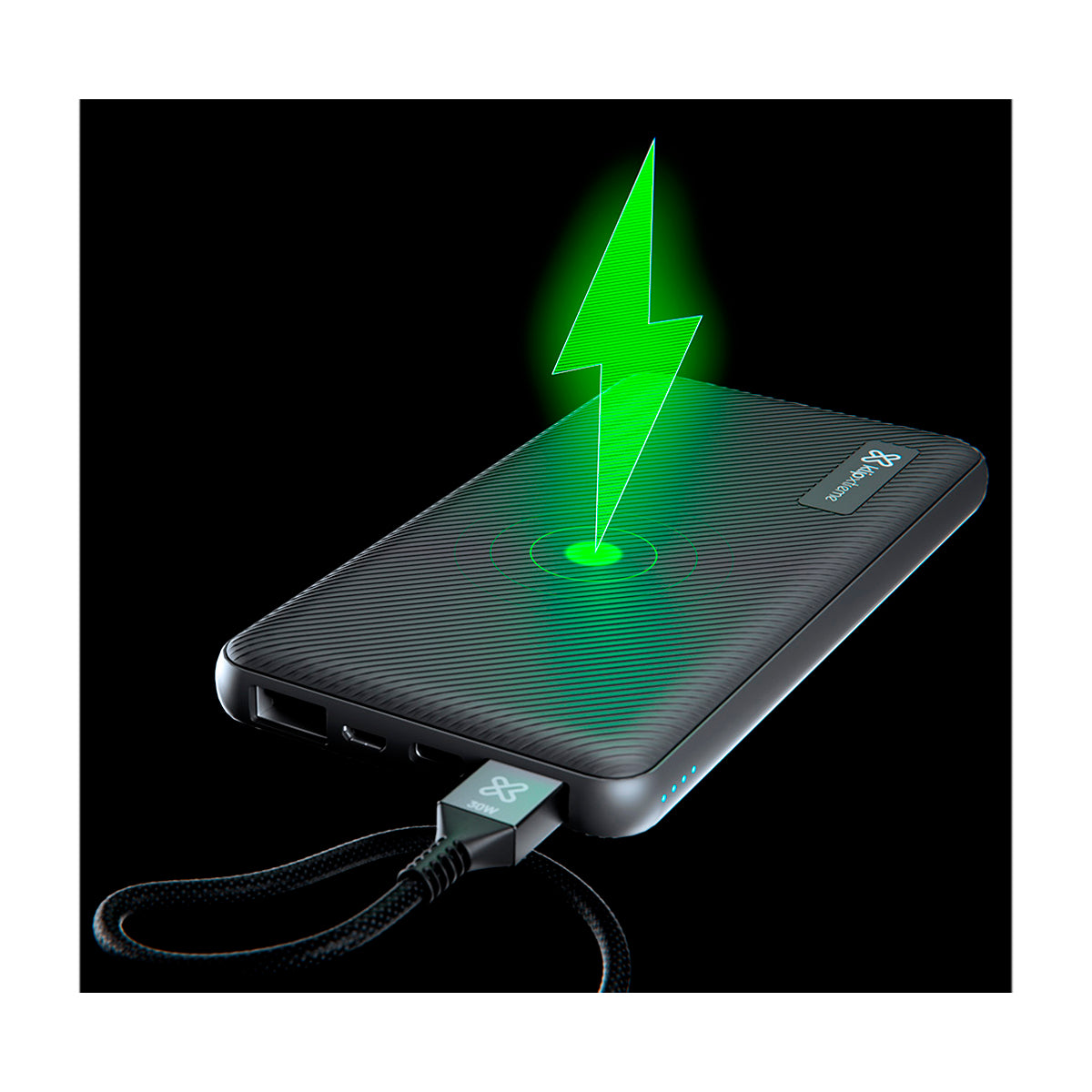 Klip Xtreme PowerCell Plus Batería Portátil para Smartphones y Tablets | 10000Mah | Negro