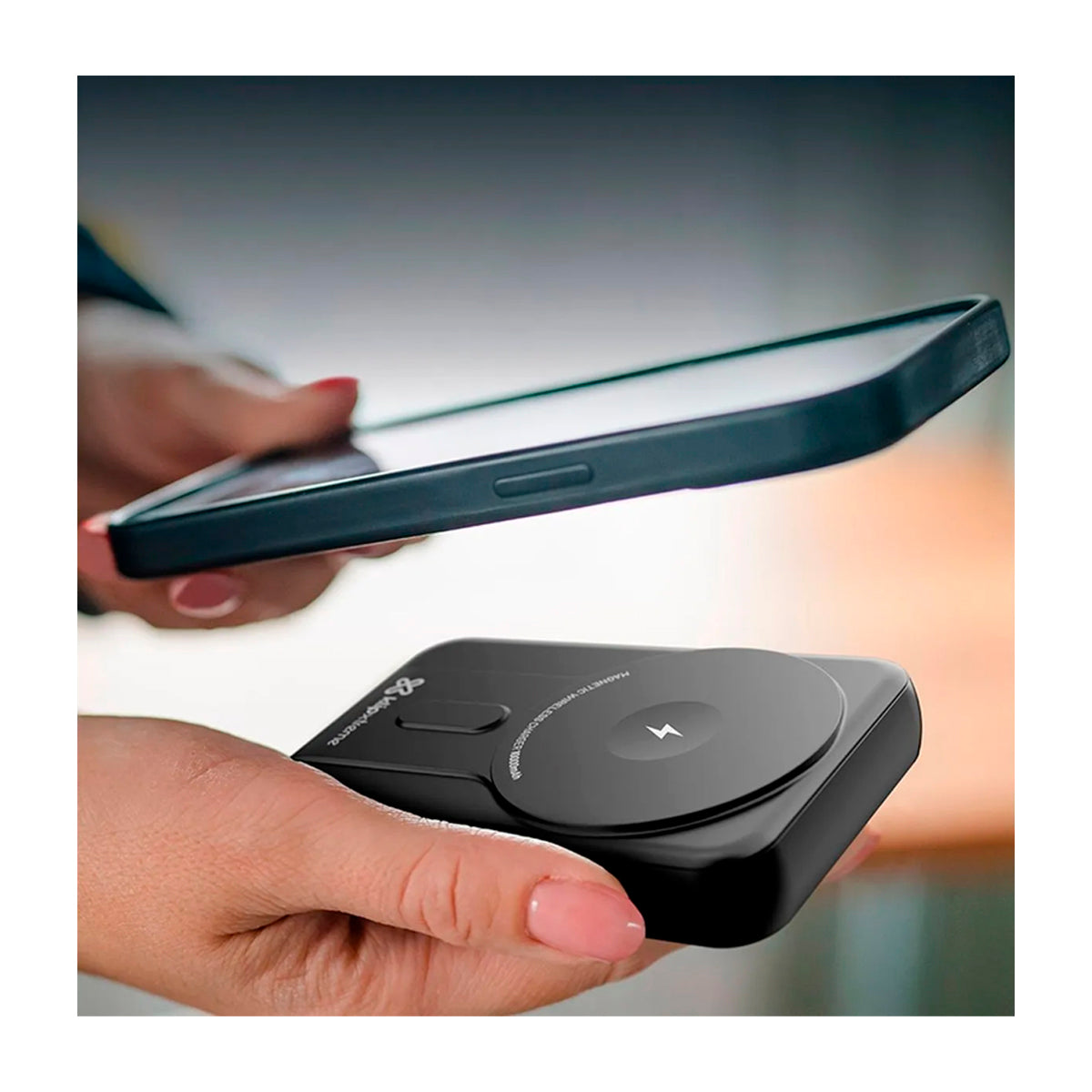 Klip Xtreme PowerMag Batería Portátil para Smartphones y Tablets | 10000Mah | Negro