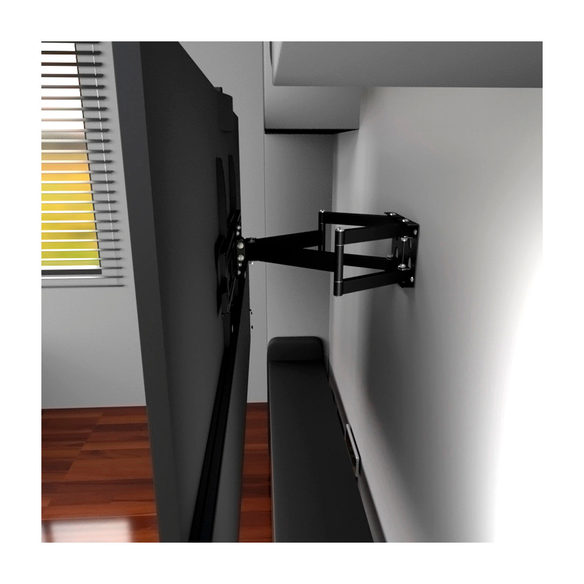 Klip Xtreme Soporte de Esquina o Pared Movible para Televisores de 32" a 65"