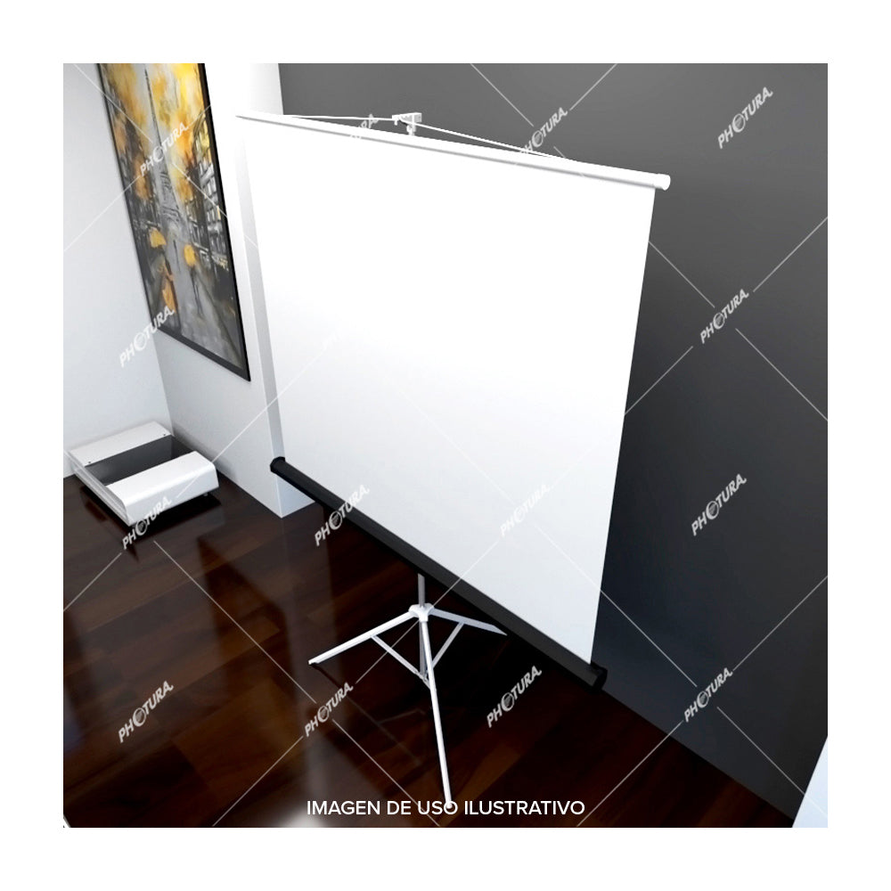 Klip Xtreme Pantalla para Proyector de 86" | Diseño Portátil con Trípode | 4:3