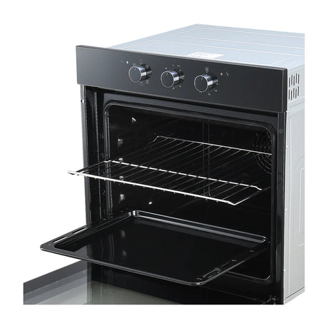 DRIJA Latino 60 Black Eléctrico Horno Multifuncional Empotrable Eléctrico | Puerta de Doble Vidrio | 250°C