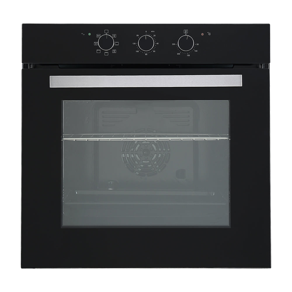 DRIJA Latino 60 Black Horno Multifuncional Empotrable Eléctrico | Puerta de Doble Vidrio | 250°C