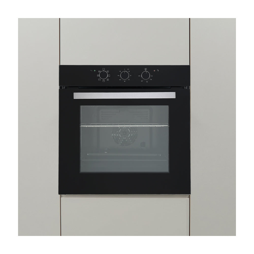 DRIJA Latino 60 Black Horno Multifuncional Empotrable Eléctrico | Puerta de Doble Vidrio | 250°C