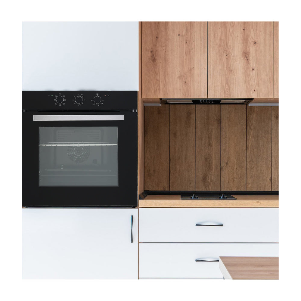 DRIJA Latino 60 Black Horno Multifuncional Empotrable Eléctrico | Puerta de Doble Vidrio | 250°C