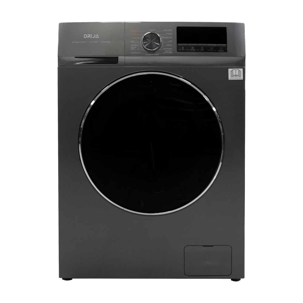 Drija Lavasciuga 1609 Lavadora Secadora Eléctrica 2-en-1 Inverter de Carga Frontal | Panel Digital | Programable | Lavado Rápido | Air Wash | 16kg | Gris