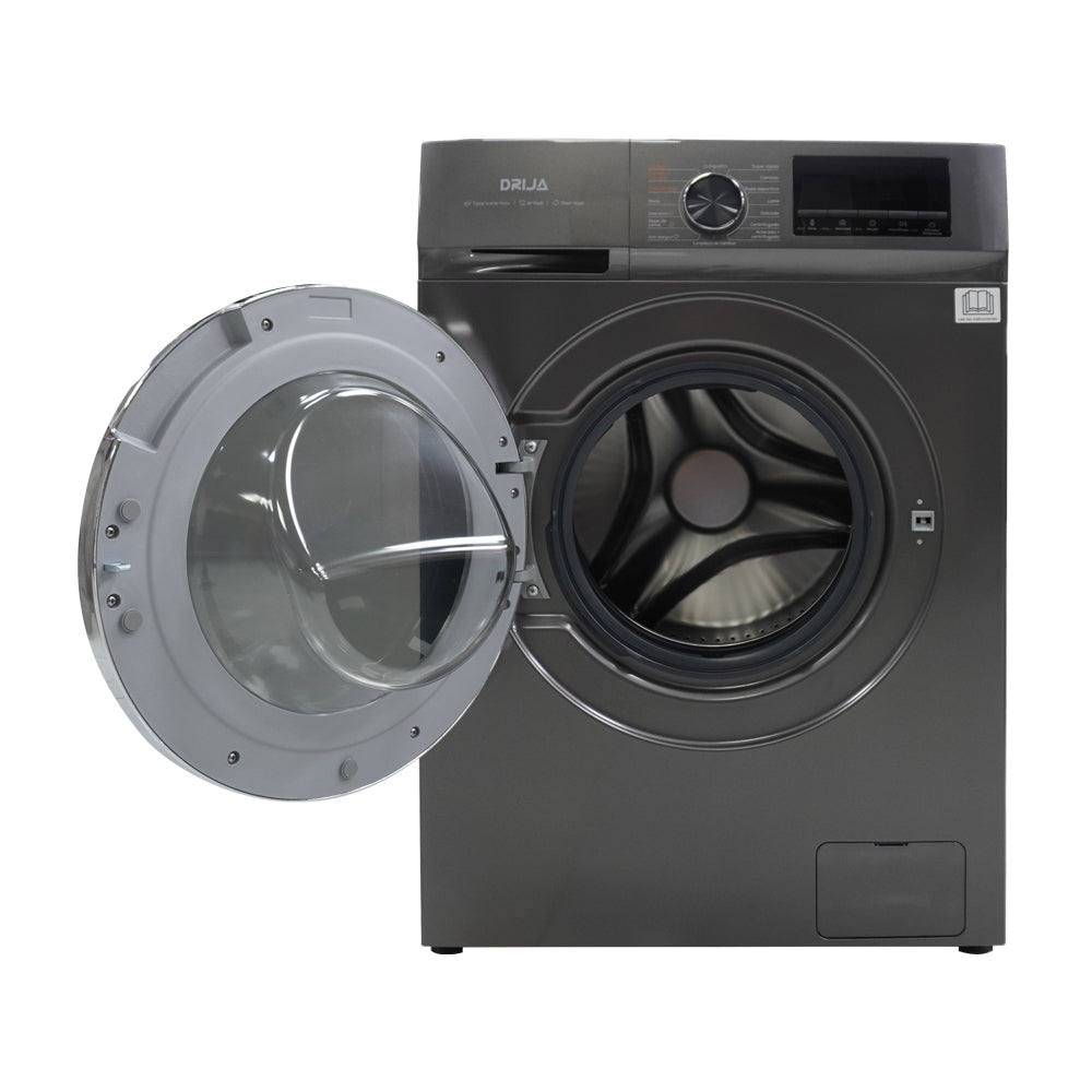 Drija Lavasciuga 1609 Lavadora Secadora Eléctrica 2-en-1 Inverter de Carga Frontal | Panel Digital | Programable | Lavado Rápido | Air Wash | 16kg | Gris