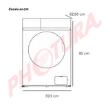 Drija Lavasciuga 1609 Lavadora Secadora Eléctrica 2-en-1 Inverter de Carga Frontal | Panel Digital | Programable | Lavado Rápido | Air Wash | 16kg | Gris