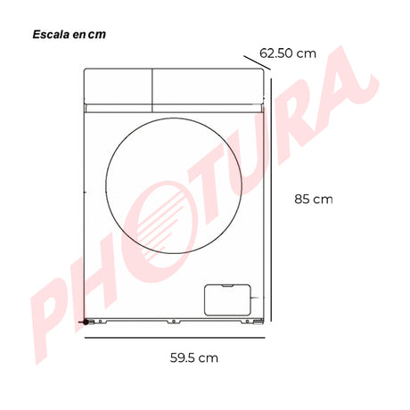 DRIJA Lavasciuga 1609 Lavadora Secadora Eléctrica 2-en-1 Inverter de Carga Frontal | Panel Digital | Programable | Lavado Rápido | Air Wash | 16kg | Gris