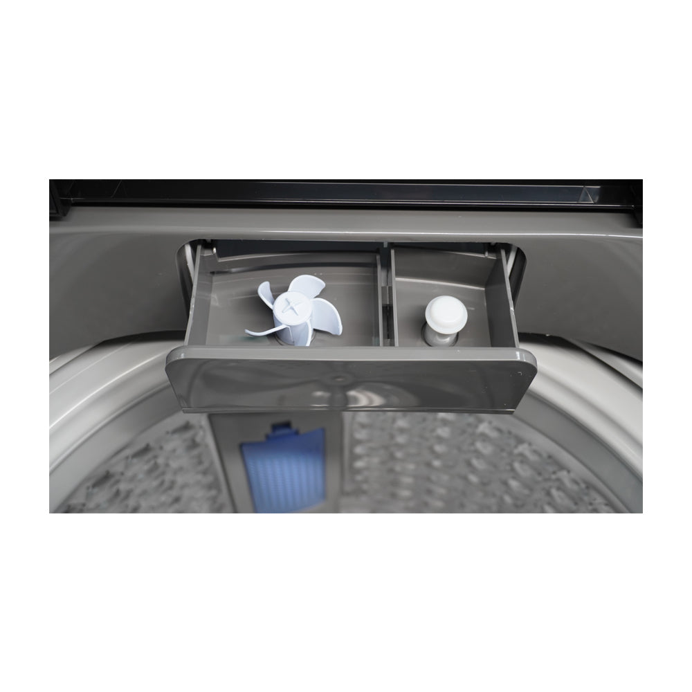 Drija Lavatrice 1305 Lavadora Automática de Carga Superior | Panel Digital | Programable | Lavado Rápido | 13.5kg | Gris