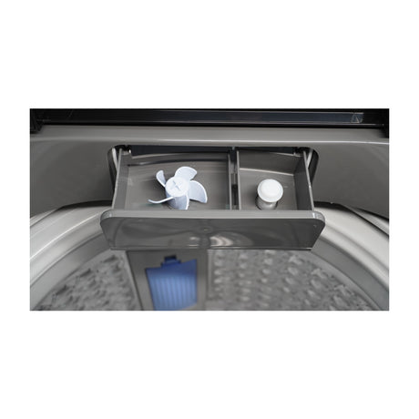 DRIJA Lavatrice 1305 Lavadora Automática de Carga Superior | Panel Digital | Programable | Lavado Rápido | 13.5kg | Gris