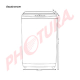 Drija Lavatrice 1305 Lavadora Automática de Carga Superior | Panel Digital | Programable | Lavado Rápido | 13.5kg | Gris