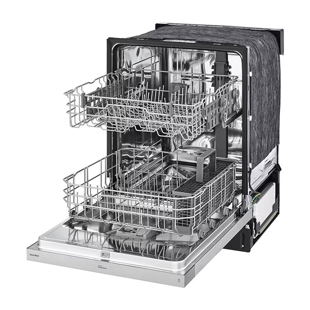 LG Lavaplatos Empotrable de 24" | Inverter Direct Drive | Digital | QuadWash | Rejilla Ajustable | Silencioso 50 dBA | 15 P/S | Acero Inoxidable
