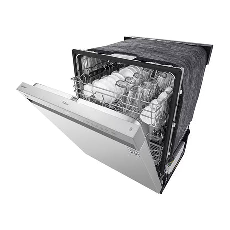 LG Lavaplatos Empotrable de 24" | Inverter Direct Drive | Digital | QuadWash | Rejilla Ajustable | Silencioso 50 dBA | 15 P/S | Acero Inoxidable