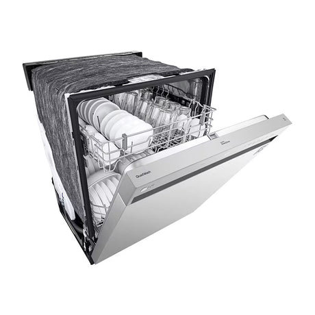 LG Lavaplatos Empotrable de 24" | Inverter Direct Drive | Digital | QuadWash | Rejilla Ajustable | Silencioso 50 dBA | 15 P/S | Acero Inoxidable