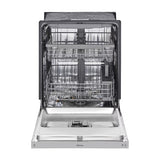 LG Lavaplatos Empotrable de 24" | Inverter Direct Drive | Digital | ThinQ | QuadWash | EasyRack Plus | Tercera Rejilla | Silencioso 48 dBA | 15 P/S | Acero Inoxidable