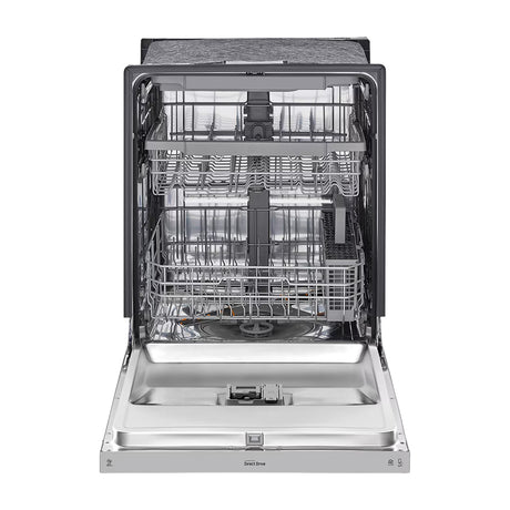 LG Lavaplatos Empotrable de 24" | Inverter Direct Drive | Digital | ThinQ | QuadWash | EasyRack Plus | Tercera Rejilla | Silencioso 48 dBA | 15 P/S | Acero Inoxidable