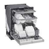 LG Lavaplatos Empotrable de 24" | Inverter Direct Drive | Digital | ThinQ | QuadWash | EasyRack Plus | Tercera Rejilla | Silencioso 48 dBA | 15 P/S | Acero Inoxidable