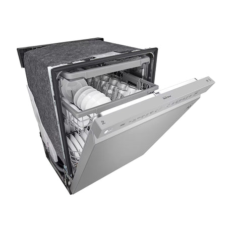 LG Lavaplatos Empotrable de 24" | Inverter Direct Drive | Digital | ThinQ | QuadWash | EasyRack Plus | Tercera Rejilla | Silencioso 48 dBA | 15 P/S | Acero Inoxidable