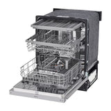 LG Lavaplatos Empotrable de 24" | Inverter Direct Drive | Digital | ThinQ | QuadWash | EasyRack Plus | Tercera Rejilla | Silencioso 48 dBA | 15 P/S | Acero Inoxidable