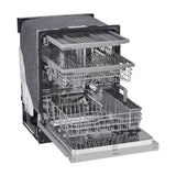 LG Lavaplatos Empotrable de 24" | Inverter Direct Drive | Digital | ThinQ | QuadWash | EasyRack Plus | Tercera Rejilla | Silencioso 48 dBA | 15 P/S | Acero Inoxidable